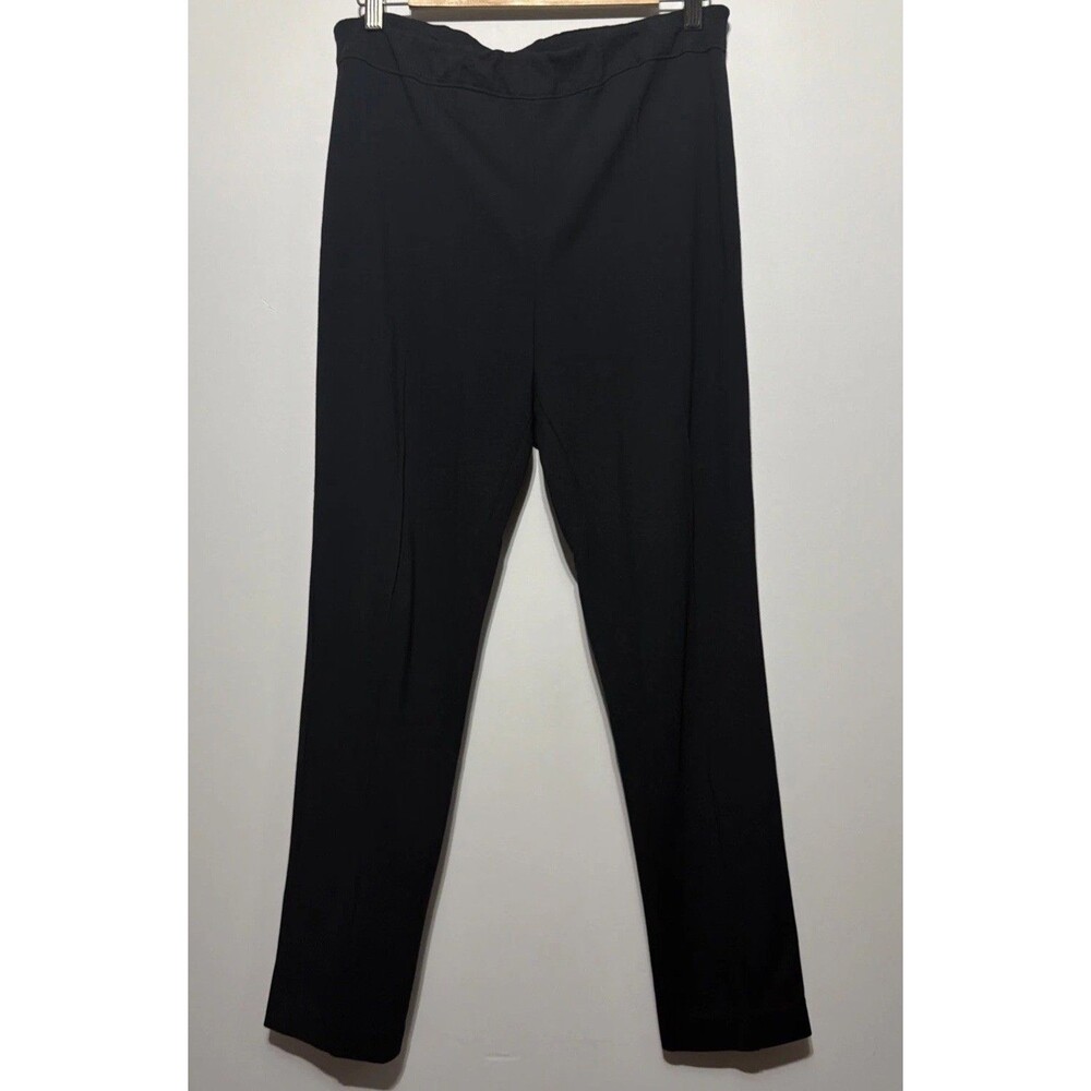 Soft Surroundings Women's Size Large Black Viscose Pull On Skinny Leg Pants